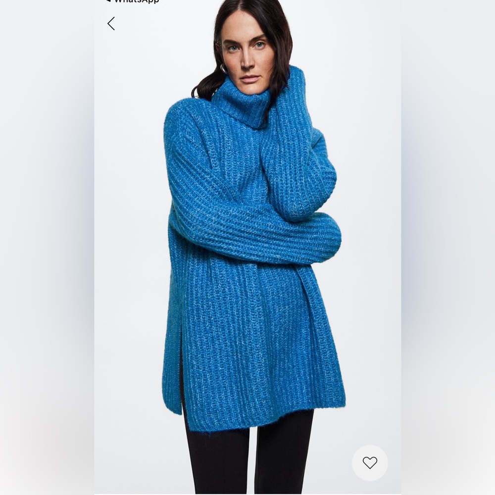 Mango Oversized perkins neck sweater